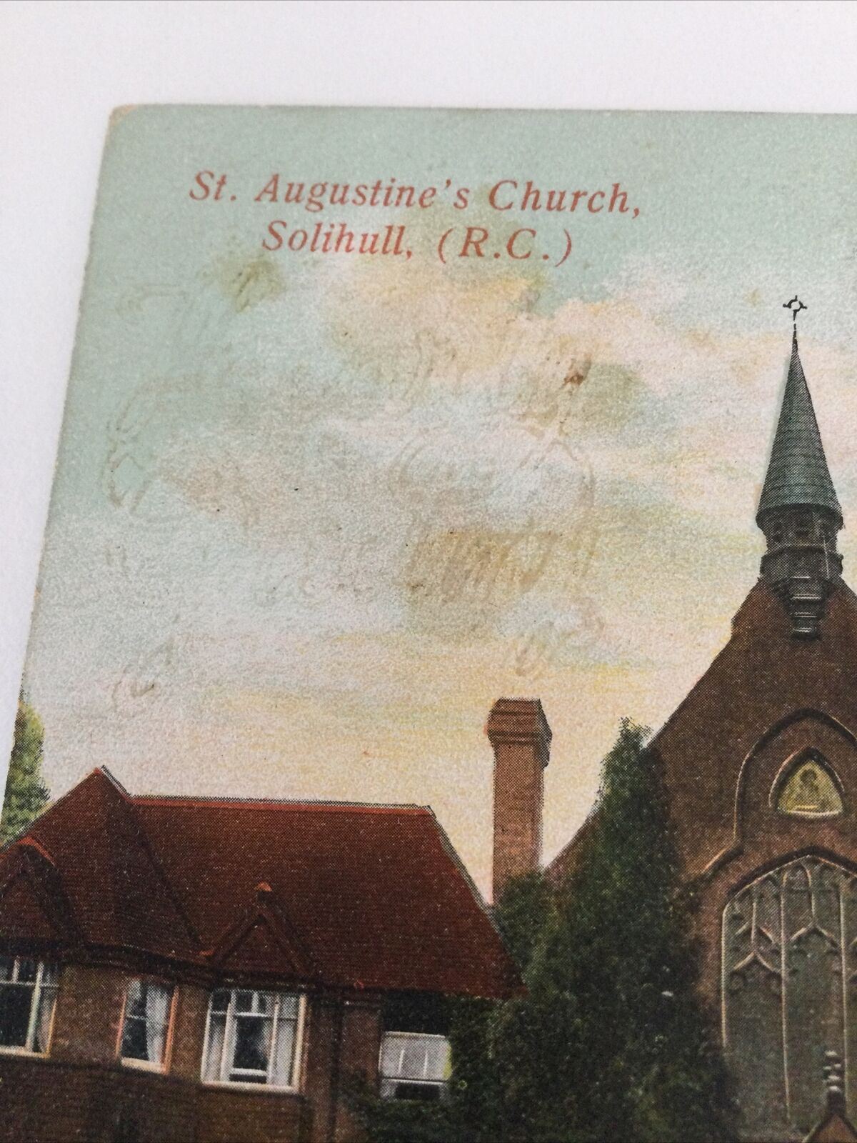 Vintage 1908 Postcard. St Augustines Church Solihull. . 1900s. George V Stamp.