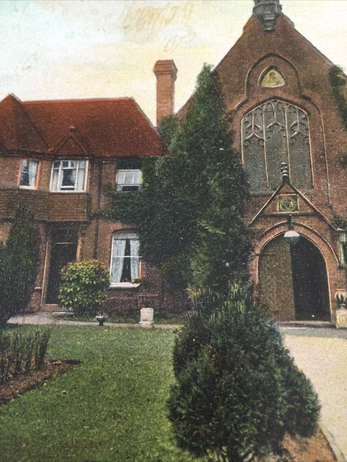 Vintage 1908 Postcard. St Augustines Church Solihull. . 1900s. George V Stamp.