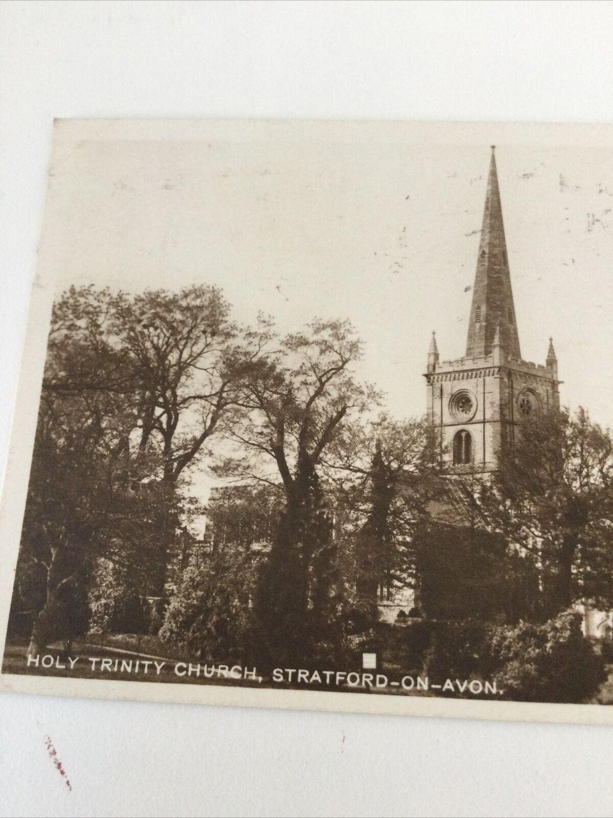 Vintage Postcard. Holy Trinity Church, Stratford Upon Avon. 1930s. George V