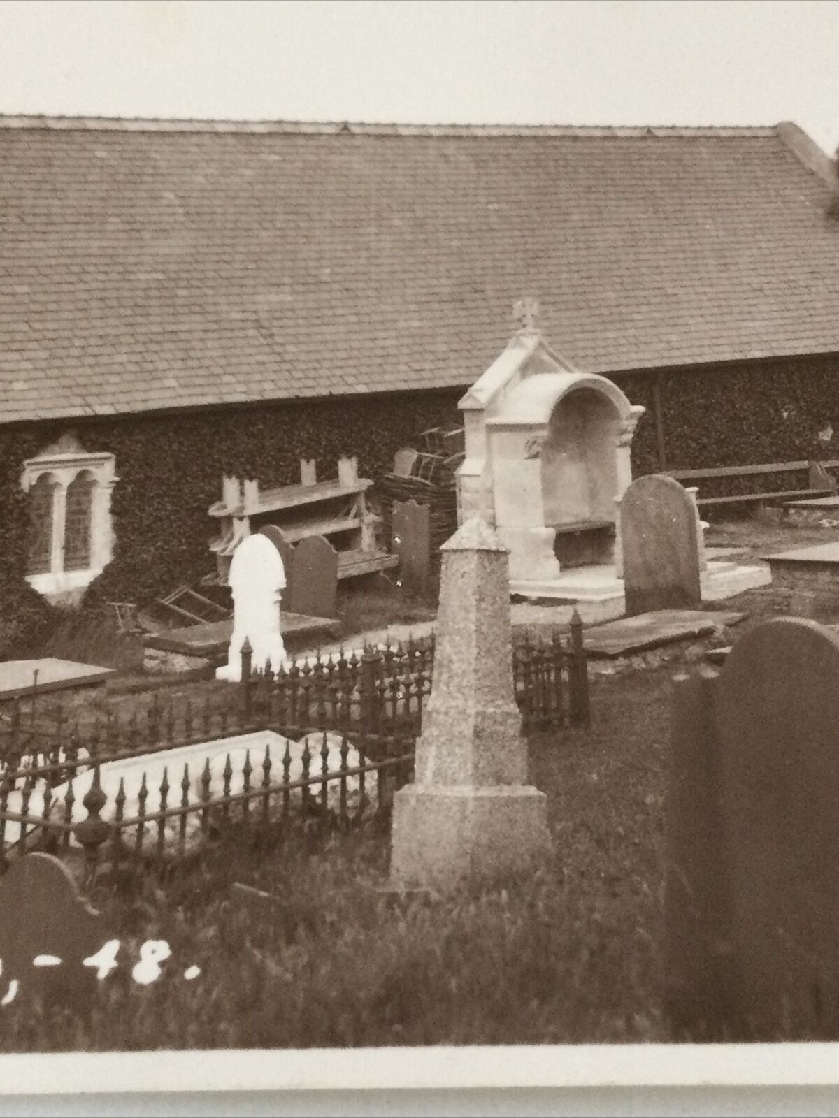 Vintage 1948 Photograph Postcard. St Tudno Church, Llandudno. Wales.