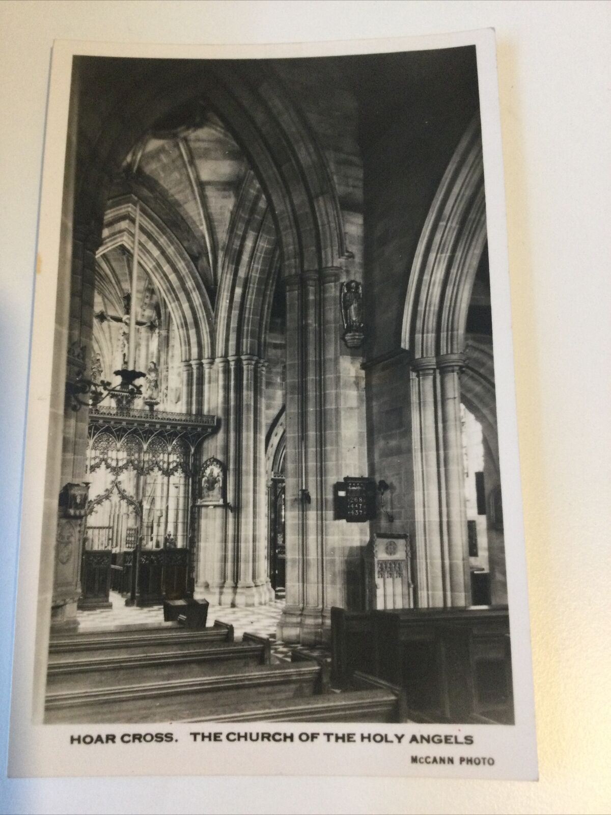 Vintage Postcard Hoar Cross Church Of The Holy Angels Burton On Trent c.1905