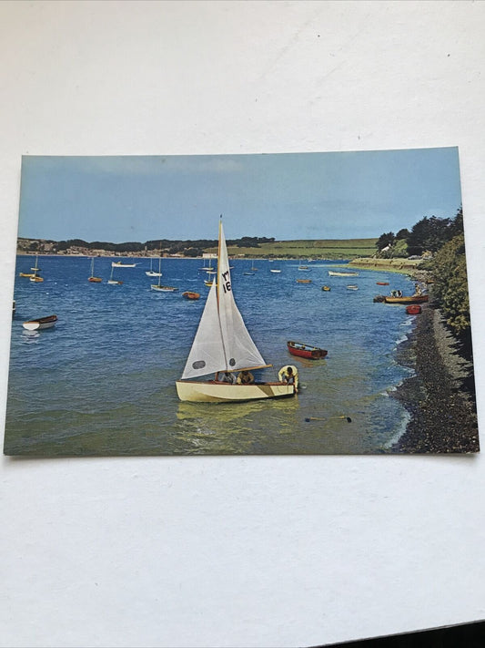 Vintage Postcard Padstow River Camel Estuary From Rock J Arthur Dixon 2376 Beach