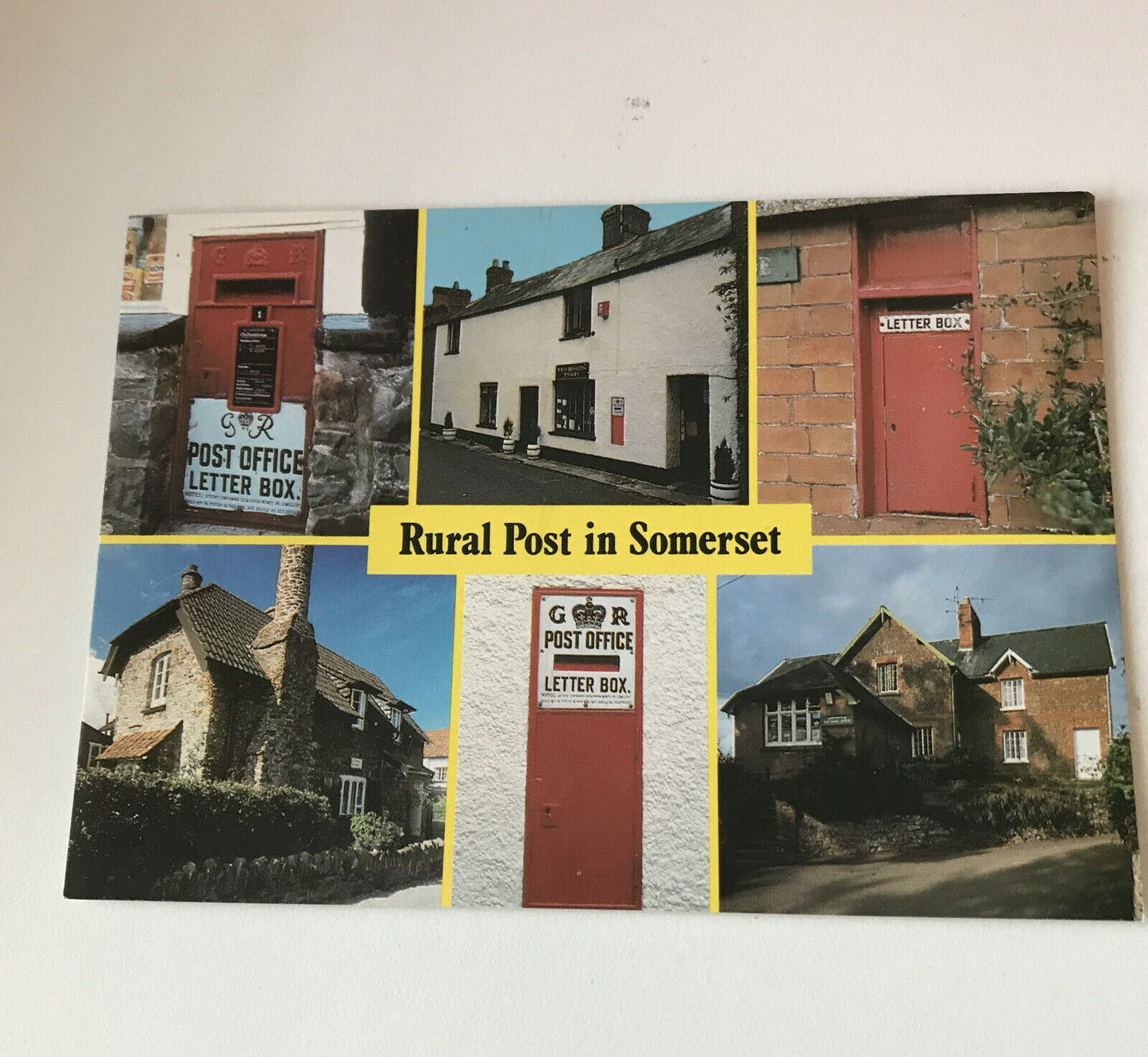 Postcard Rural Post In Somerset Post Boxes Post Offices Allerford West Monkton