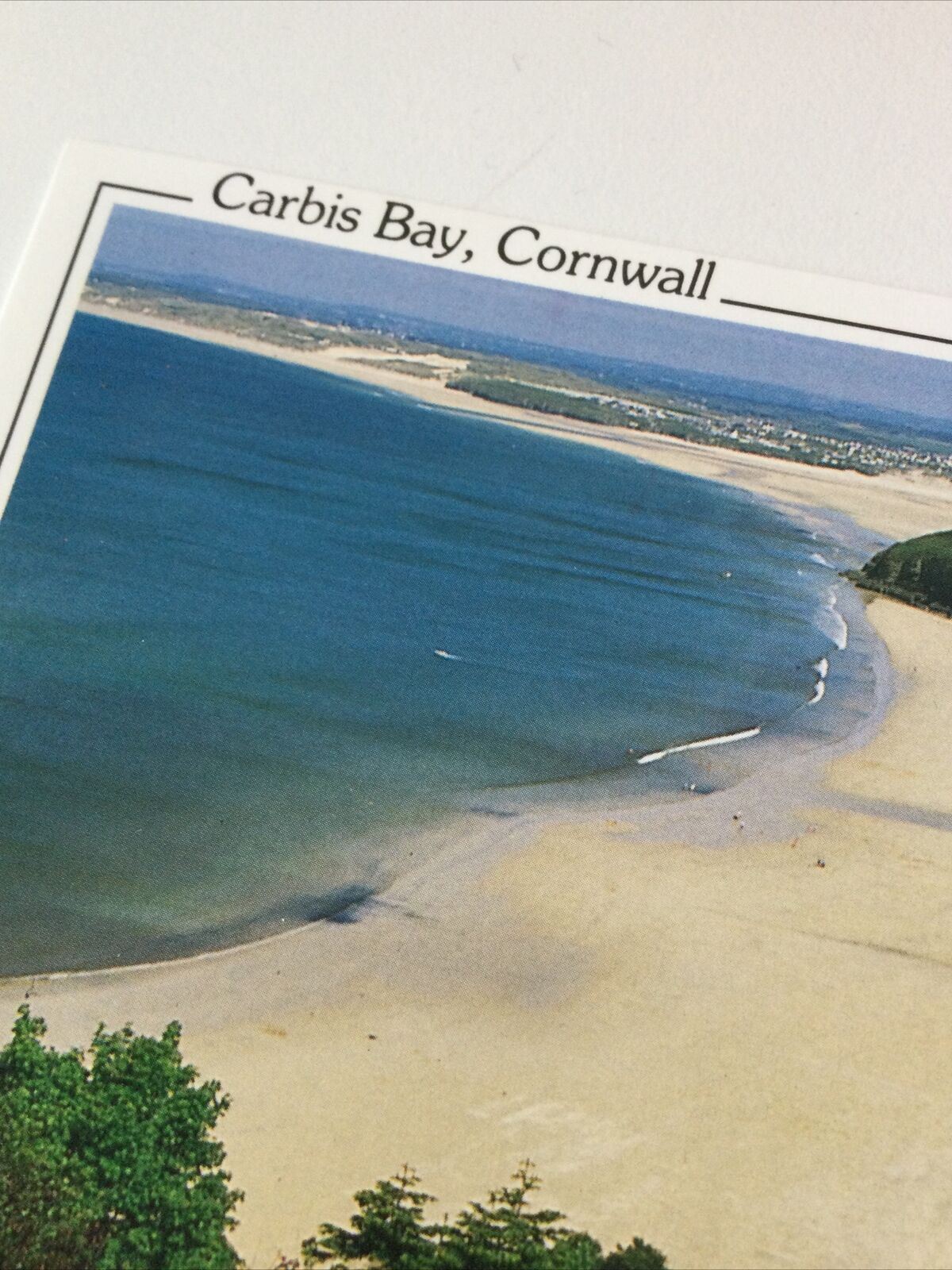 Postcard Carbis Bay St Ives Cornwall Beach Sea Cliffs View Murray King Unposted