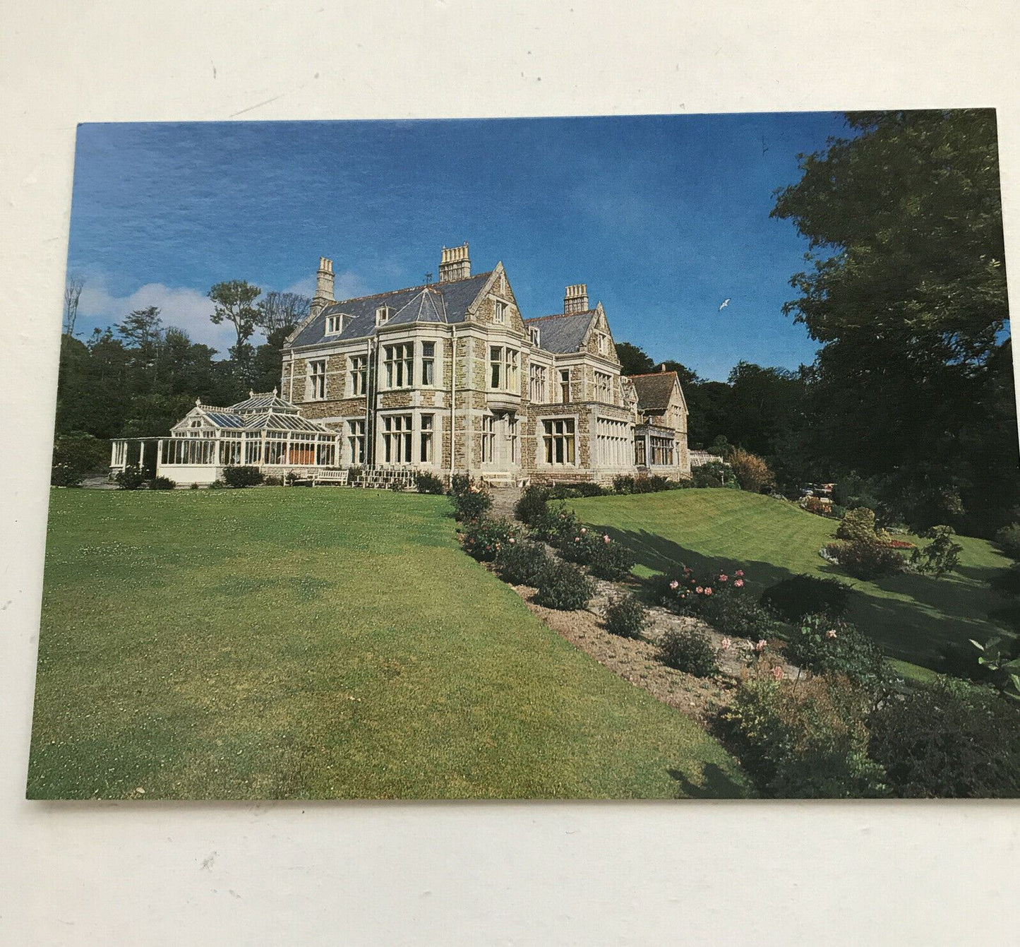 Postcard Treloyhan Manor Methodist Guild Holidays St Ives Cornwall.