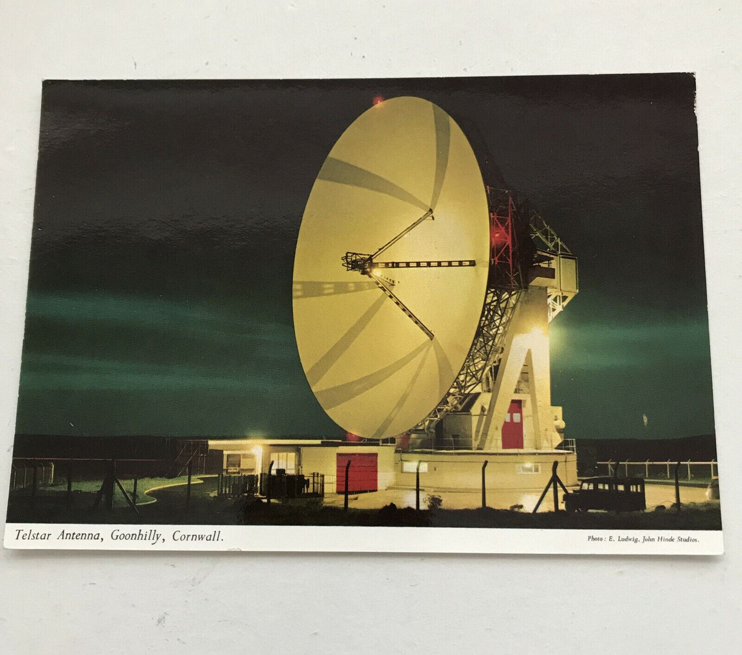 Postcard Telstar Antenna Goonhilly Cornwall Dish Aerial Radio Station Lizard