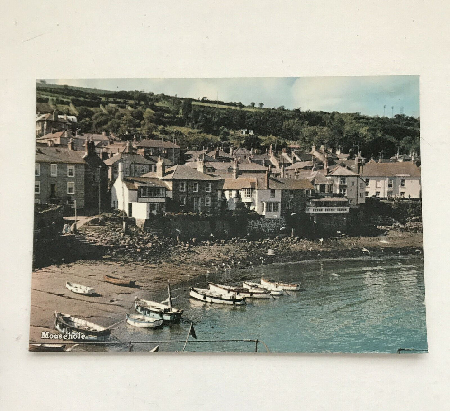 Postcard Mousehole Cornwall. Fishing Village Harbour Boats Houses Murray King