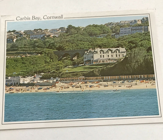 Vintage Carbis Bay Beach Postcard. Murray King Quotes On Back For Designing