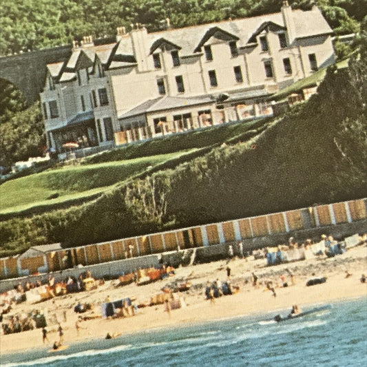 Vintage CORNWALL Postcard - Carbis Bay - Beach Scene - Murray King -