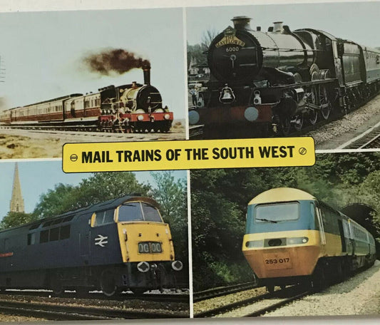 Vintage Postcard Mail Trains Of The South West Inter City 125 D1013 Western Rang