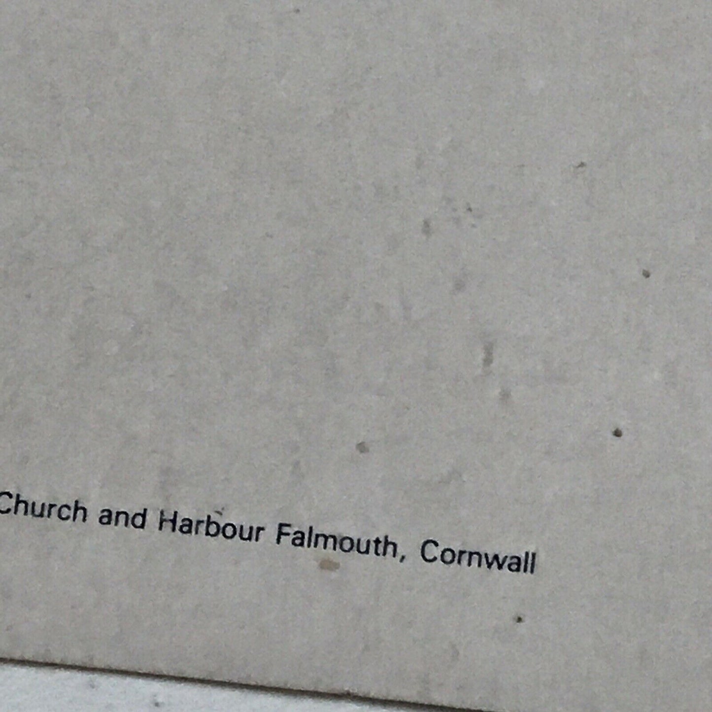 Postcard Church And Harbour Falmouth Cornwall Boats Seascape Town Hills