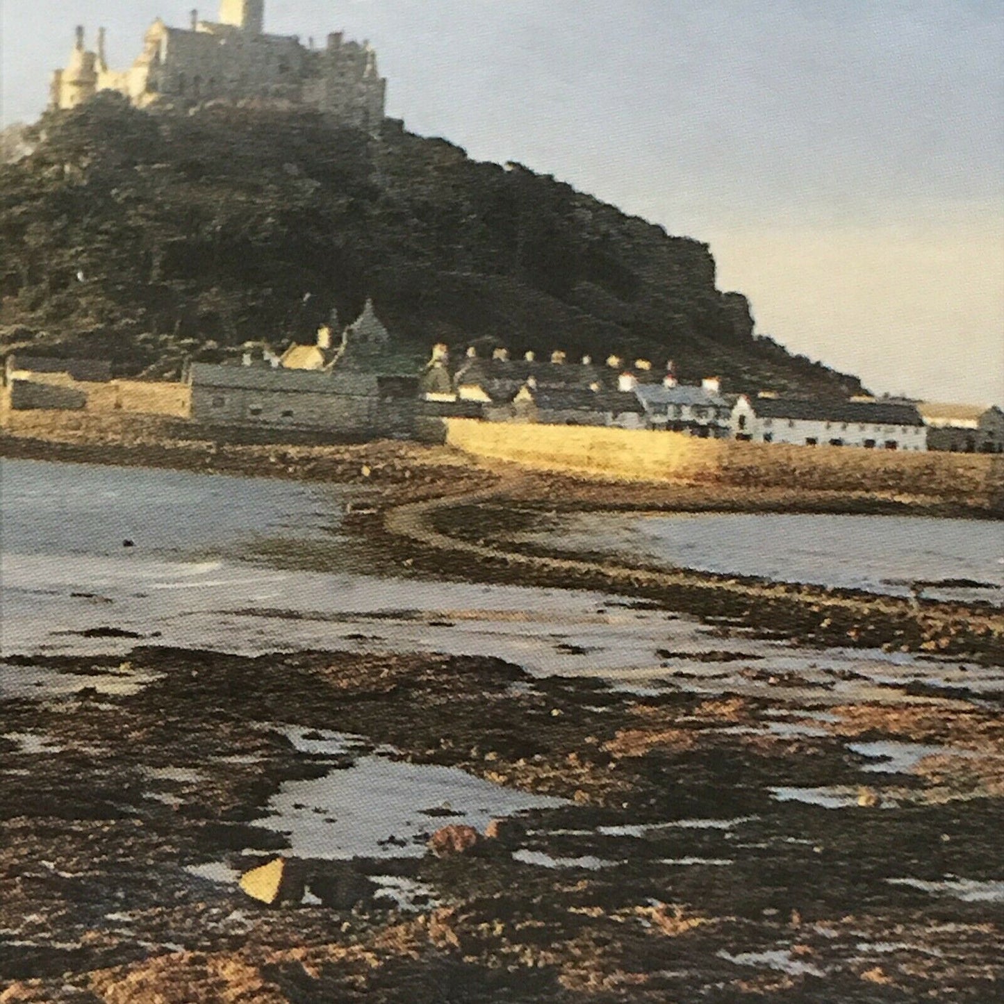 John Hinde Postcard St Michaels Mount Cornwall Low Tide Footpath