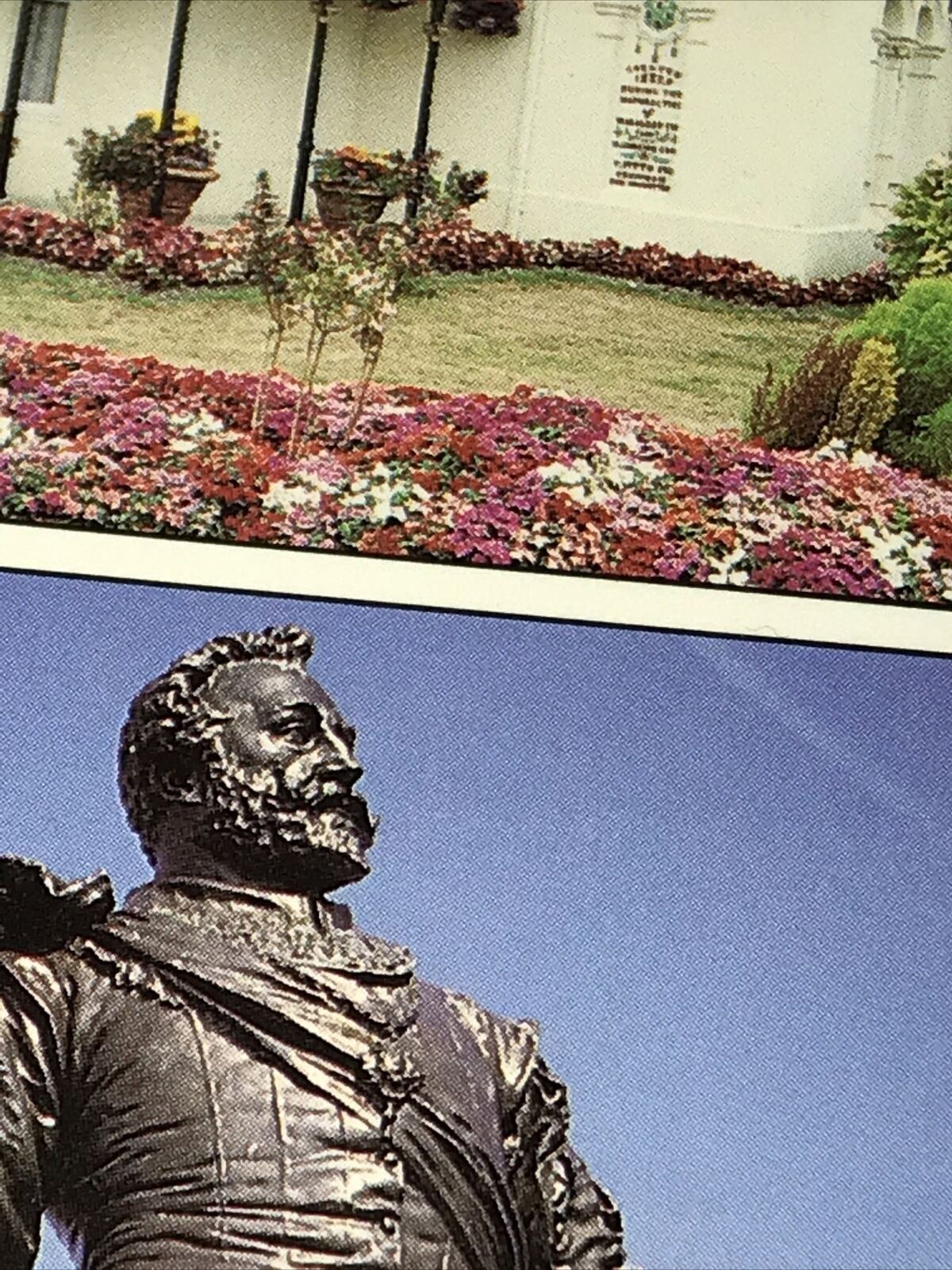 Postcard Plymouth Hoe And Seafront Devon Lighthouse Statue Dome Unposted