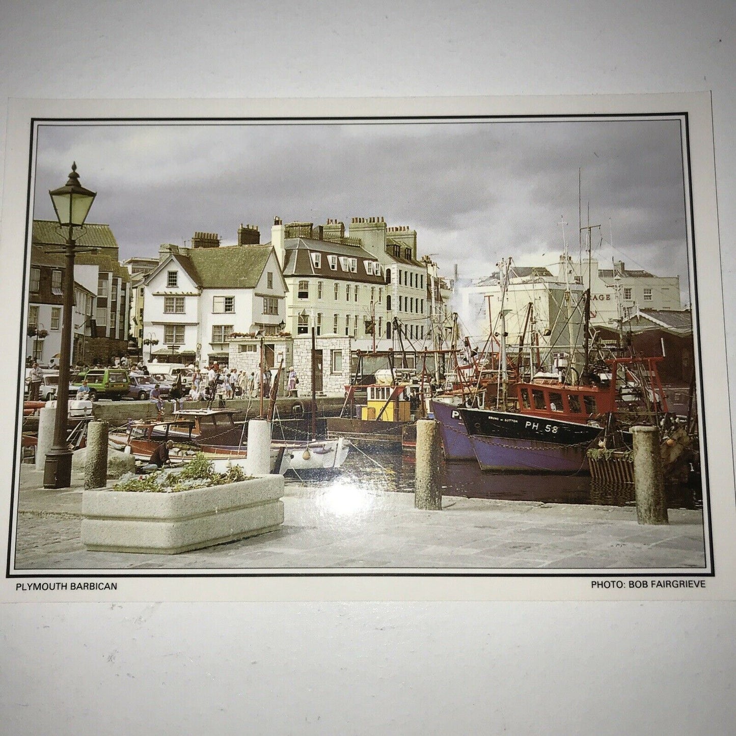 Postcard Plymouth Devon Barbican  Harbour Boats Waterside Town  Unposted