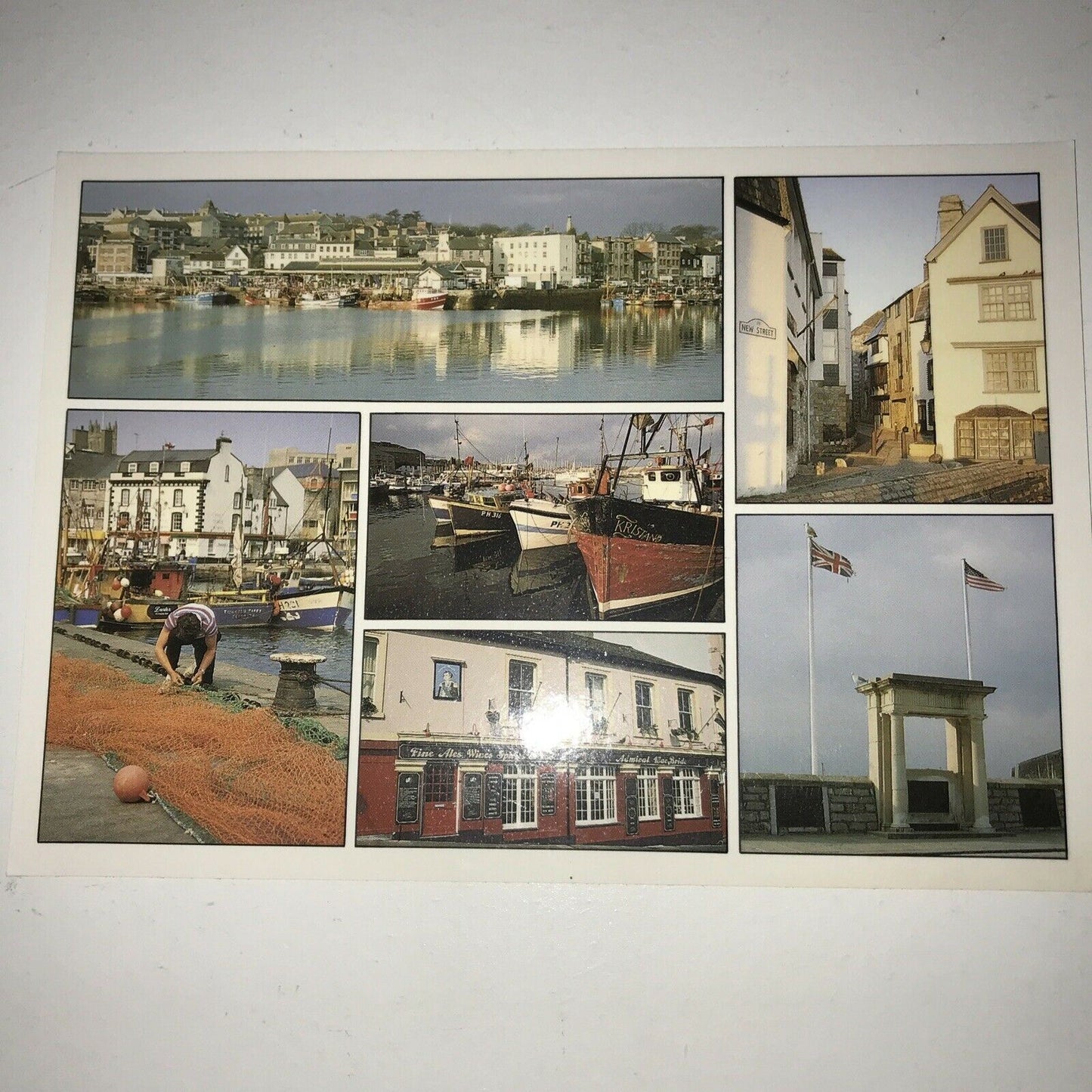 Postcard Plymouth Devon Harbour Fishing Boats Around The Barbican  Unposted