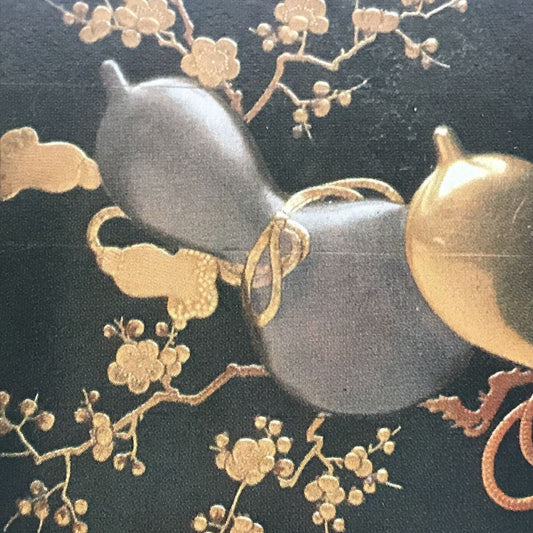 Art Postcard - V&A Museum - Inro Medicine Case Japanese 1865 19th Century Gourds