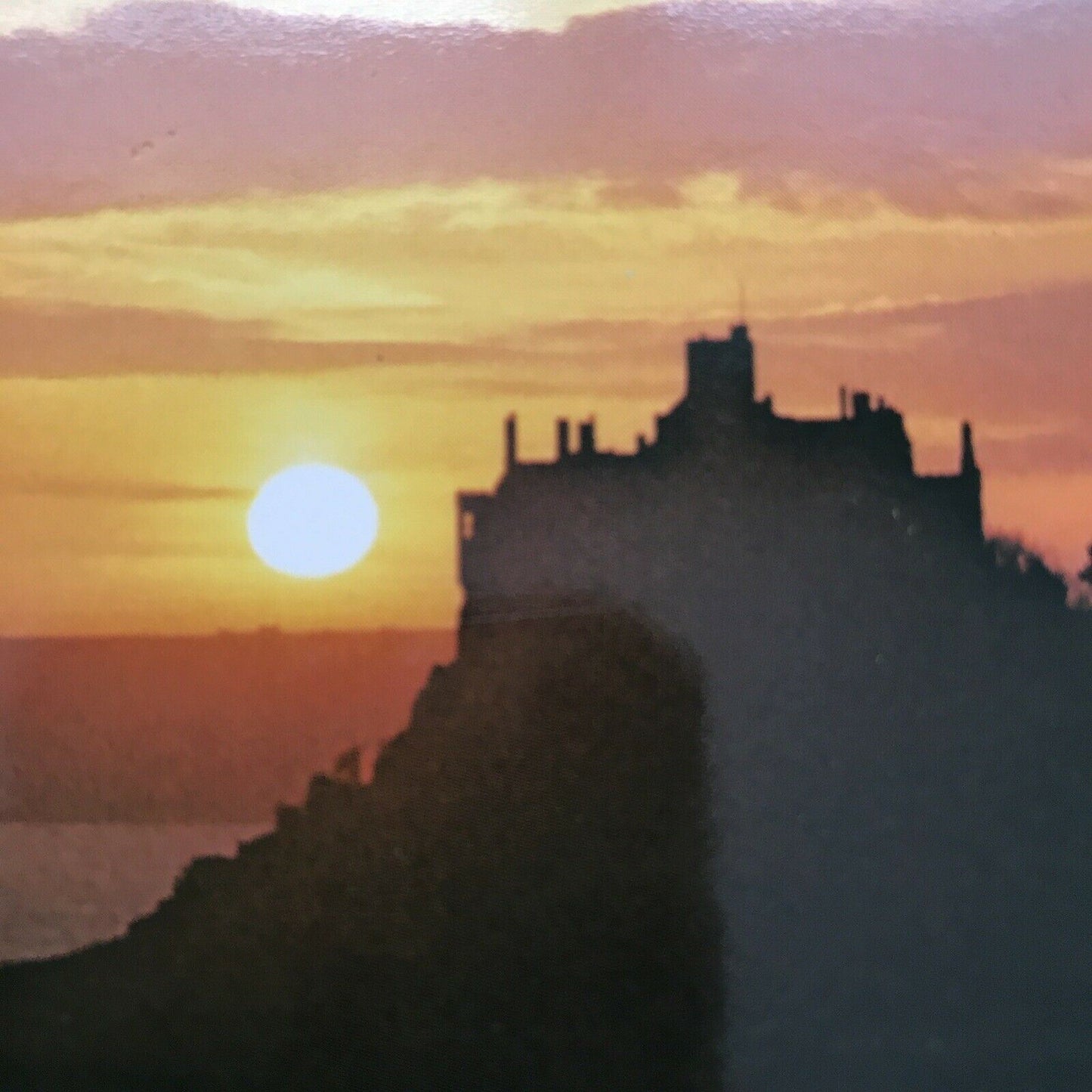 Postcard Cornwall St Michaels Mount Marazion Sunset Tide In Unposted Murray King