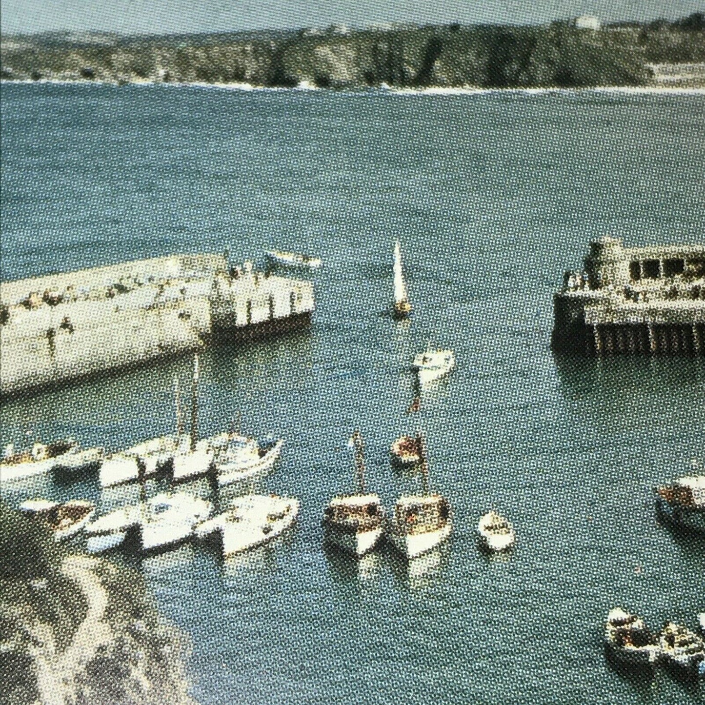 Postcard Newquay Harbour And Bay Cornwall Cornish Riviera Harbour Sea Boats