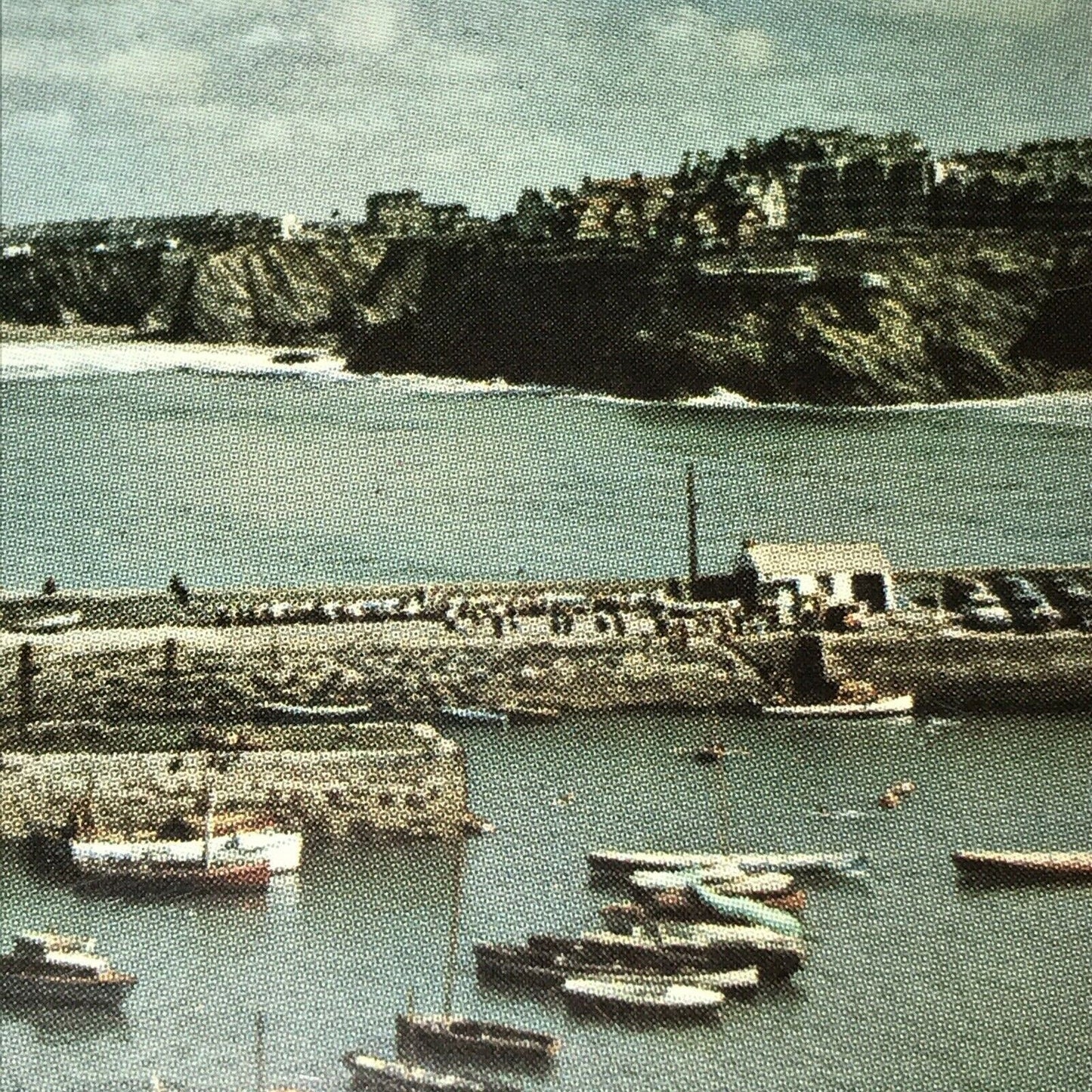 Postcard Newquay Harbour And Bay Cornwall Cornish Riviera Harbour Sea Boats