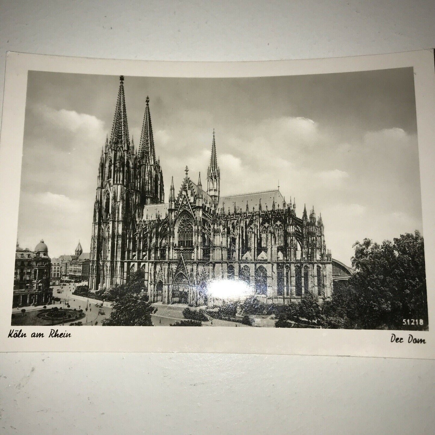 Postcard Black And White Cologne Cathedral Koln Am Rhein West Germany