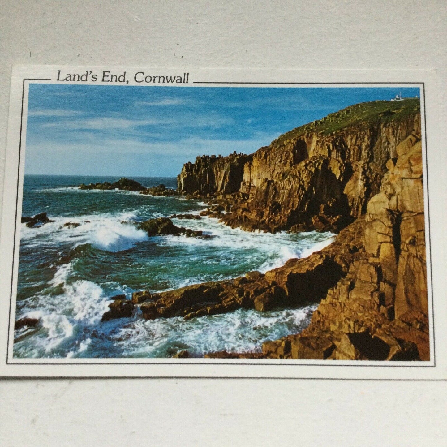 Postcard Lands End Cornwall Cliffs Rocks Seascape Murray King Collection