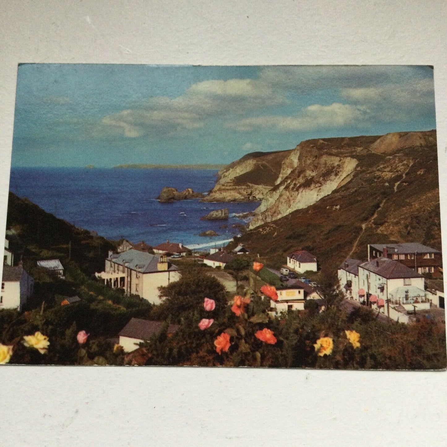 Postcard Cornwall Cliffs Seascape Murray King St Agnes Cornish Riviera View