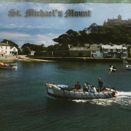 Postcard ENGLAND - Cornwall - St Michaels Mount - Boats - Cornish Flag - Edward The Confessor