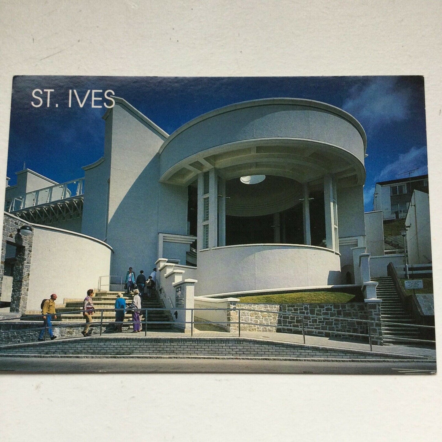 Postcard Cornwall St Ives Tate Gallery Exterior Modernist J Salmon