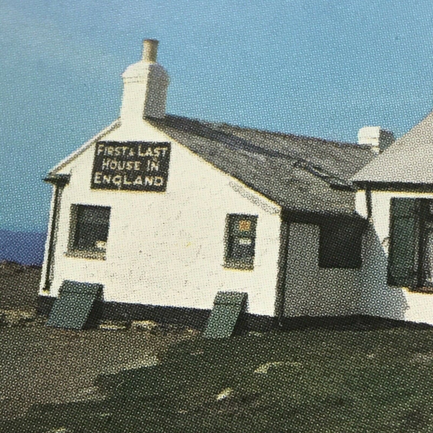 Postcard Lands End Cliffs Sunset First And Last House Harvey Barton A14Y