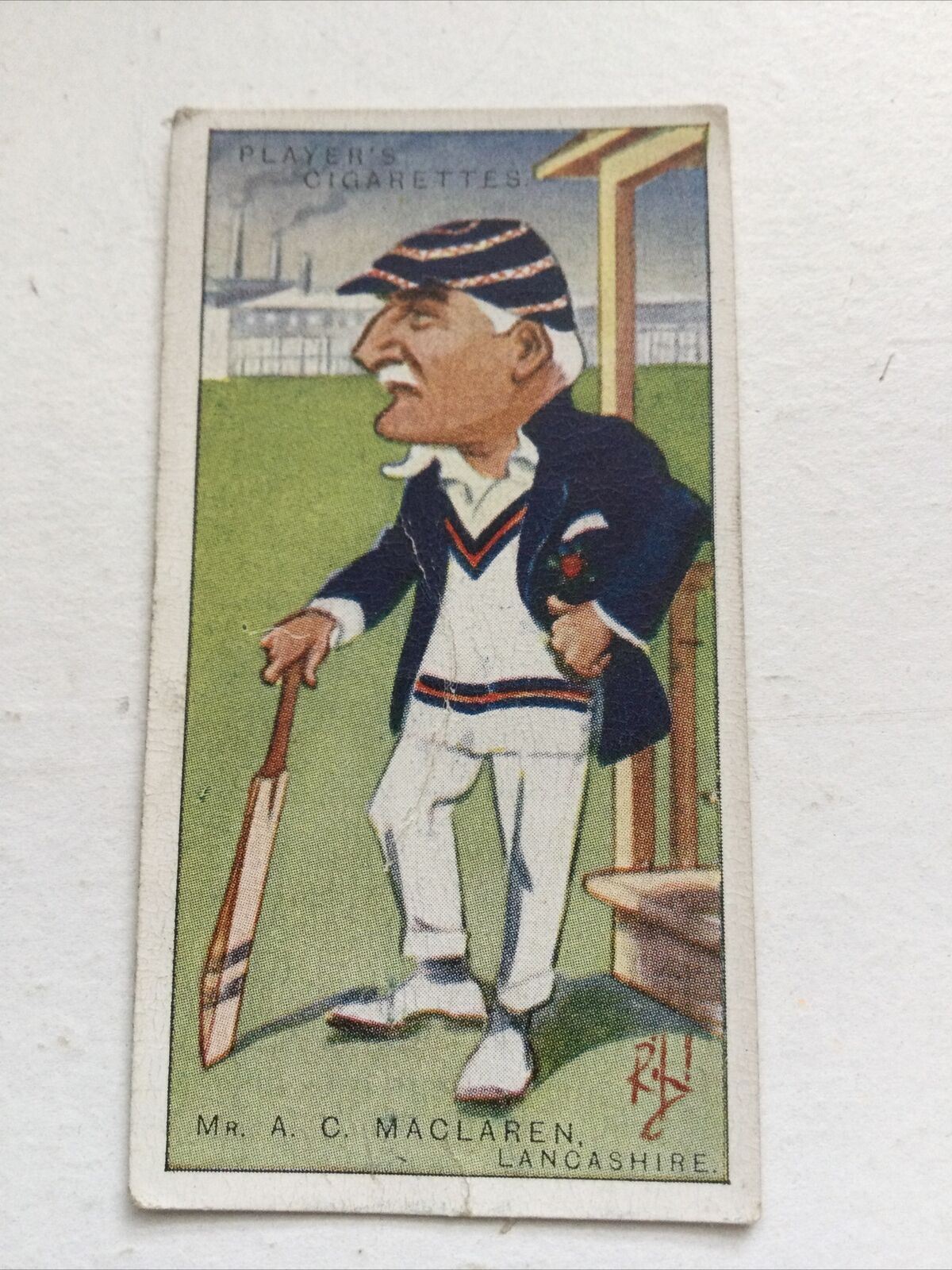 Vintage Players Cigarettes Card Cricketers Caricatures By RIP A C Maclaren 27