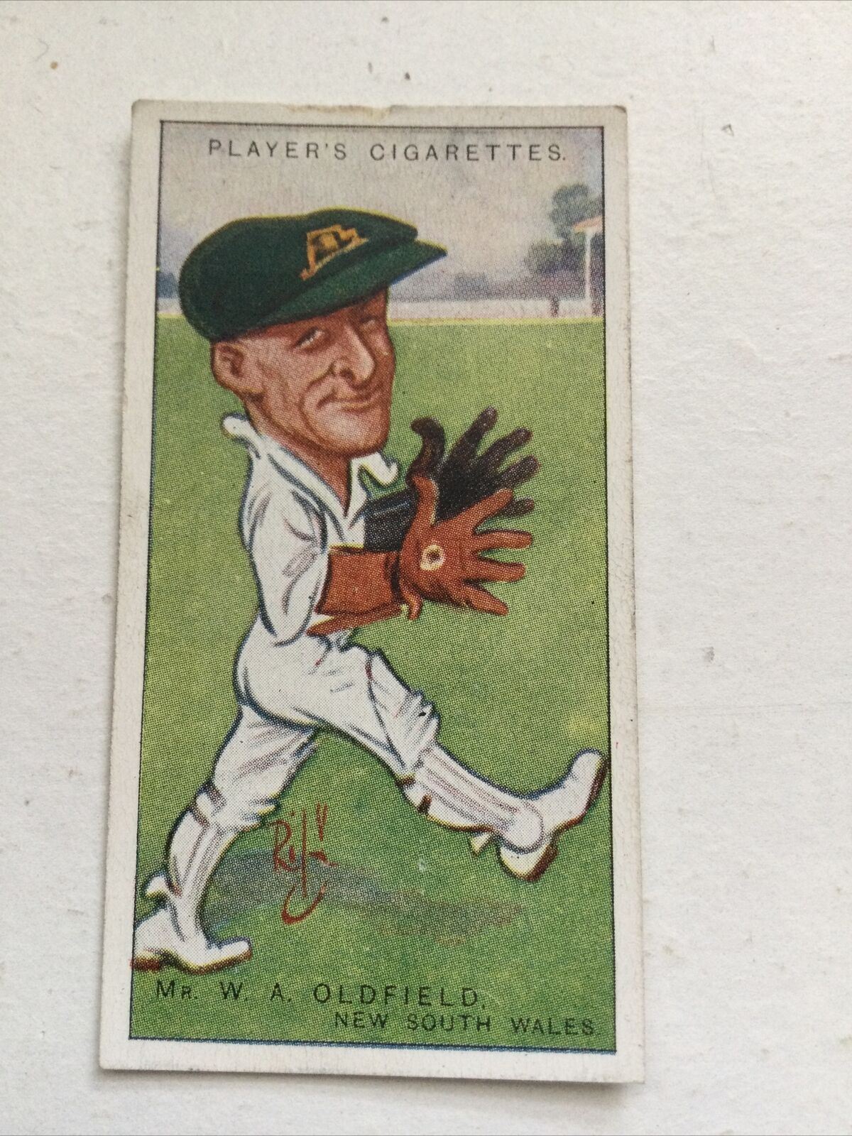 Vintage Players Cigarettes Card Cricketers Caricatures By RIP W A Oldfield 31