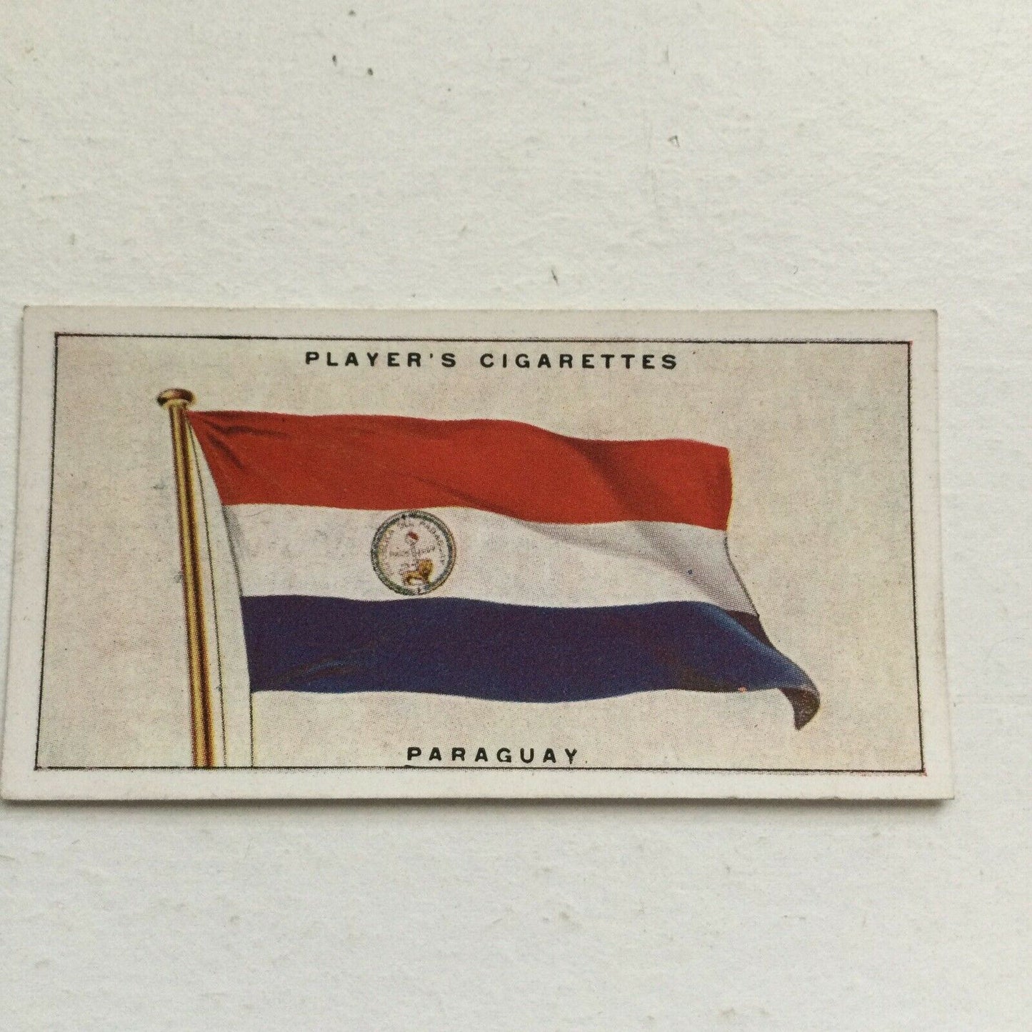 Vintage Players Cigarettes Card Flags Of The League Of Nations Paraguay 38