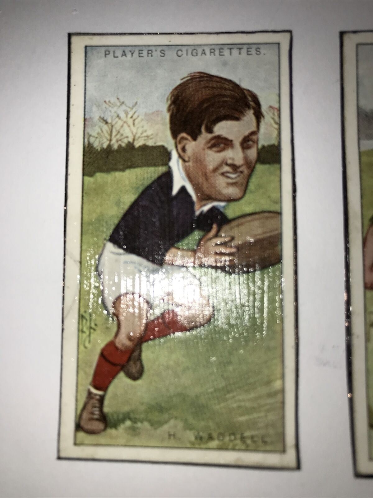 Set of 3 Rugby Fridge Magnets Made From Vintage Players Cigarette Cards BUCHAN