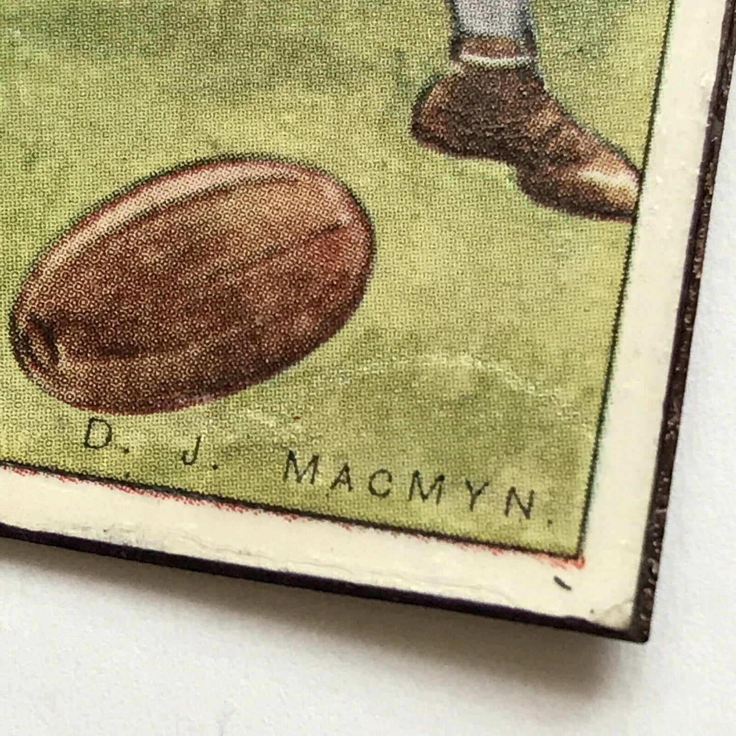 Set of 3 Rugby Fridge Magnets Made From Vintage Players Cigarette Cards MACMYN