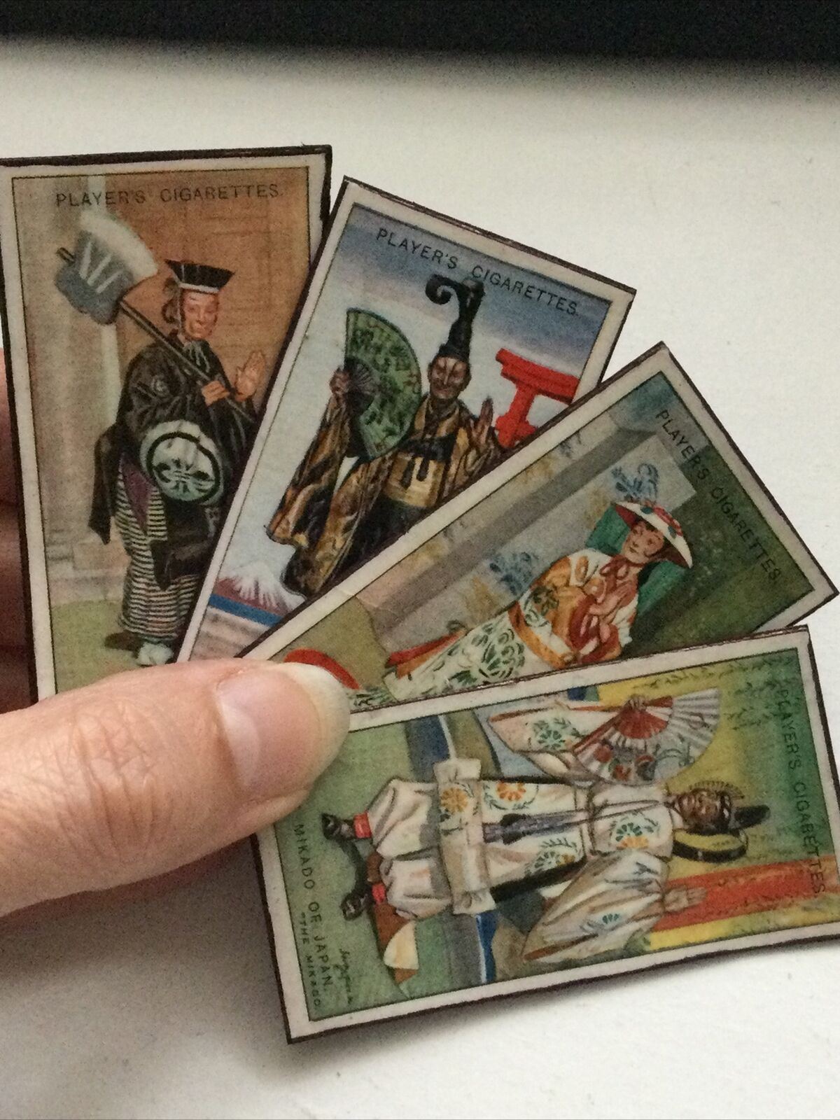 4 x Mikado Opera fridge Magnets Made From Vintage Players Cigarette Cards 1927