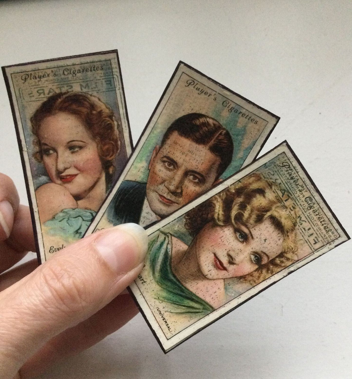 3 x 1930s Film Star Fridge Magnets Gloria Stuart Evelyn Venable Richard Dix