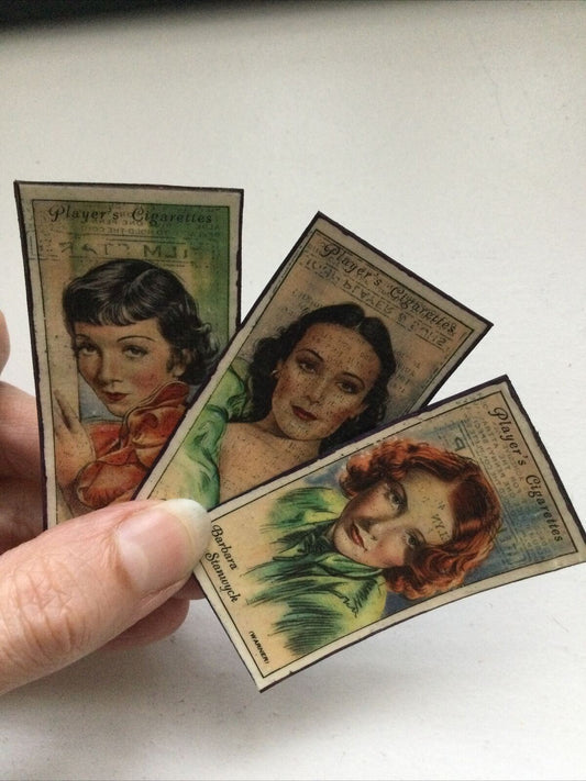 1930s Film Star Fridge Magnets Barbara Stanwick Dolores Del Rio ClaudetteColbert