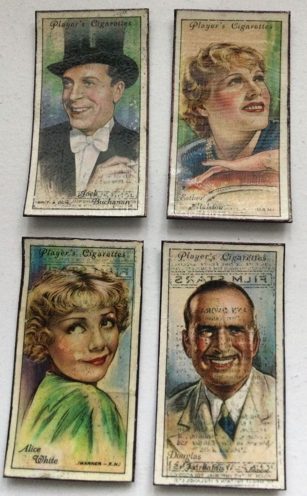 Film Star Fridge Magnets Alice White Douglas Fairbanks Esther Ralston Jack Bucha