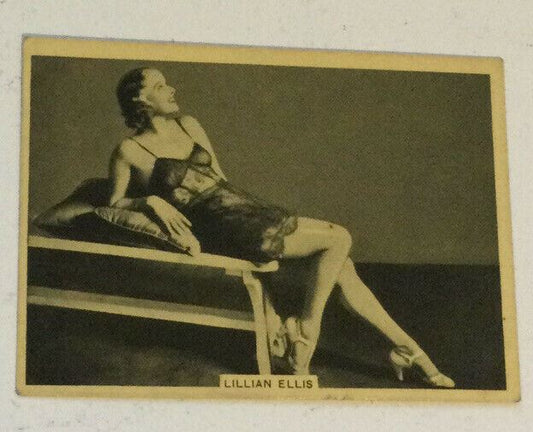 Vintage Cigarette Card British American Tobacco Grace & Beauty Lillian Ellis #43