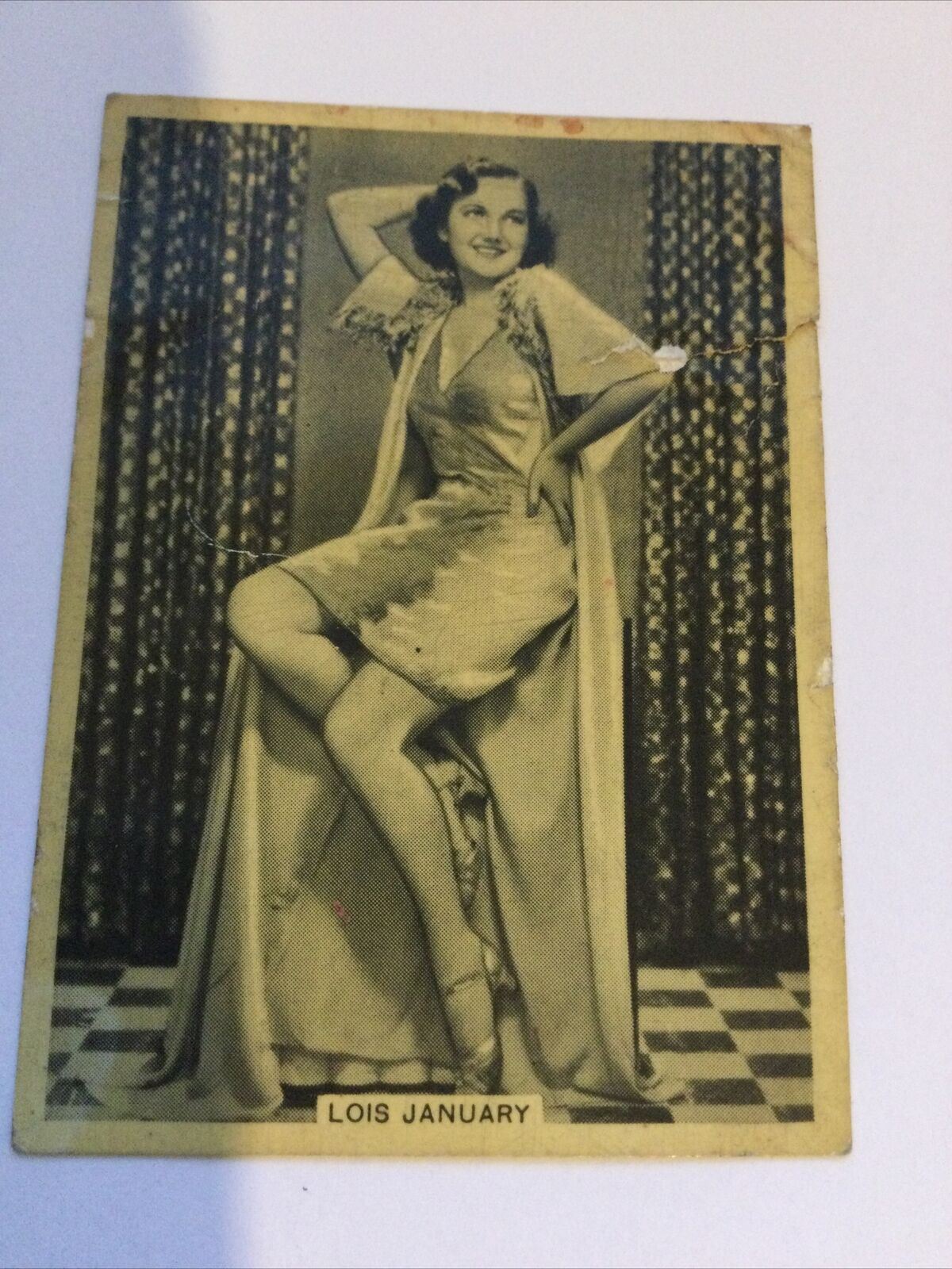 Vintage Cigarette Card British American Tobacco Grace & Beauty Lois January #36