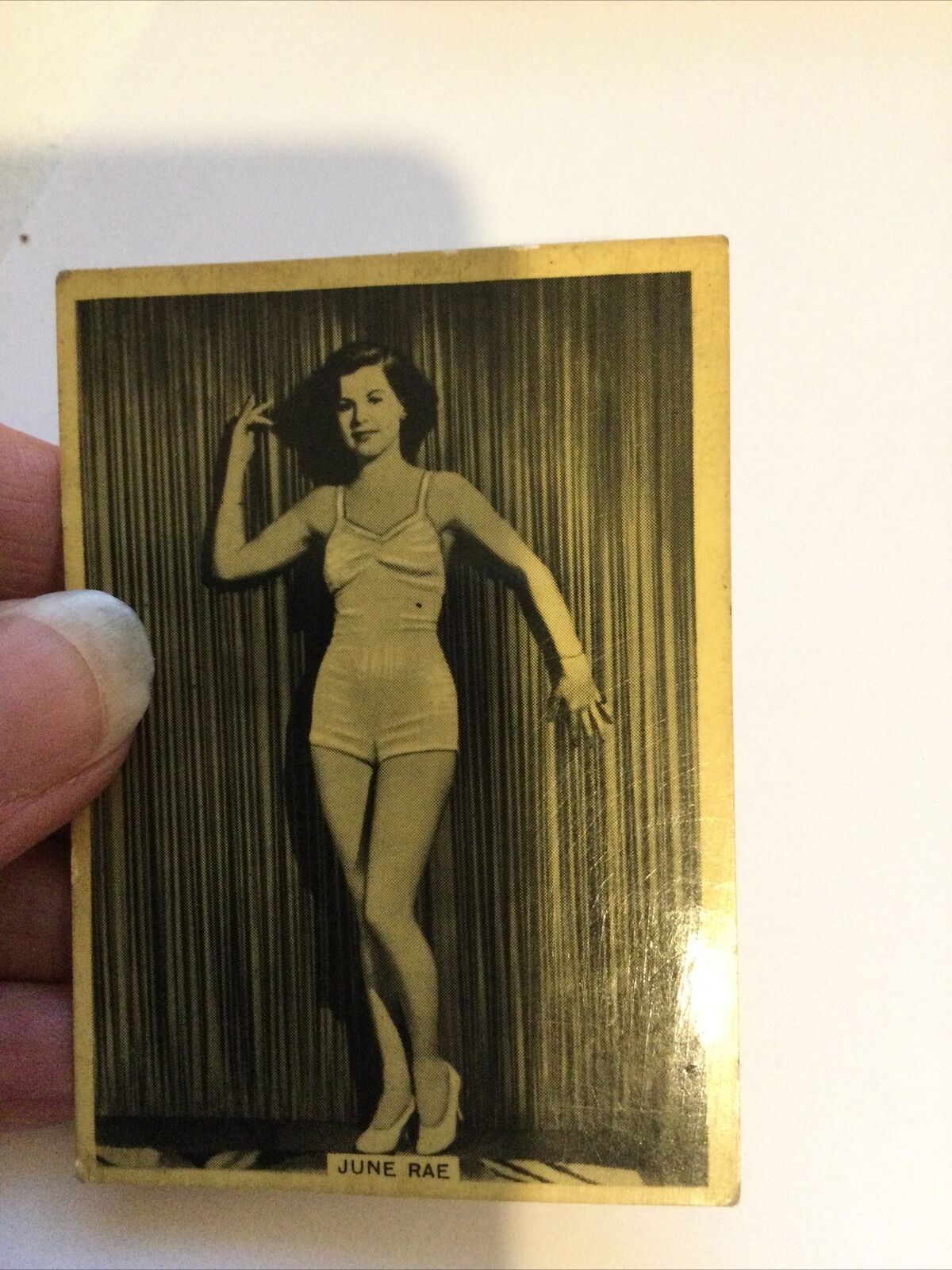 Vintage Cigarette Card British American Tobacco Grace & Beauty June Rae #33 1938