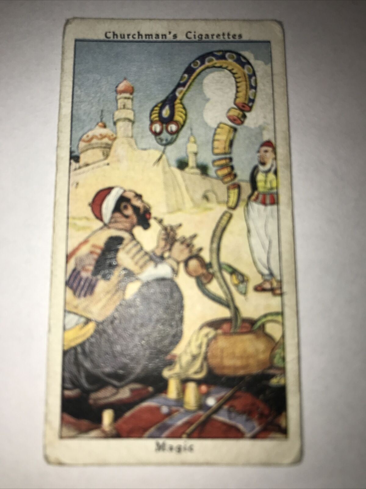 Churchmans Cigarette Cards Howlers No23 Magic Snake Charmer Cobra