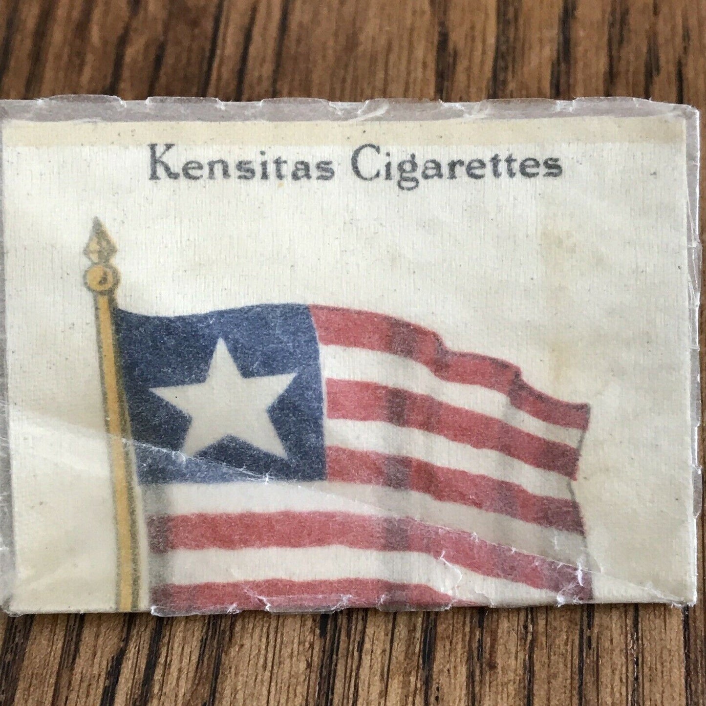 Vintage 1930s Kensitas Cigarettes Silk Card Liberia no 46 of 60 National Flags