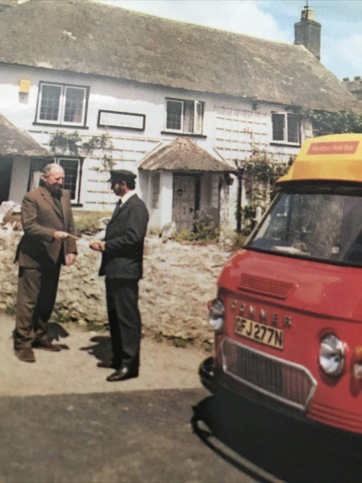 Vintage Postcard Royal Mail Post Bus Honiton Dunkeswell Post Office 1967 Bus