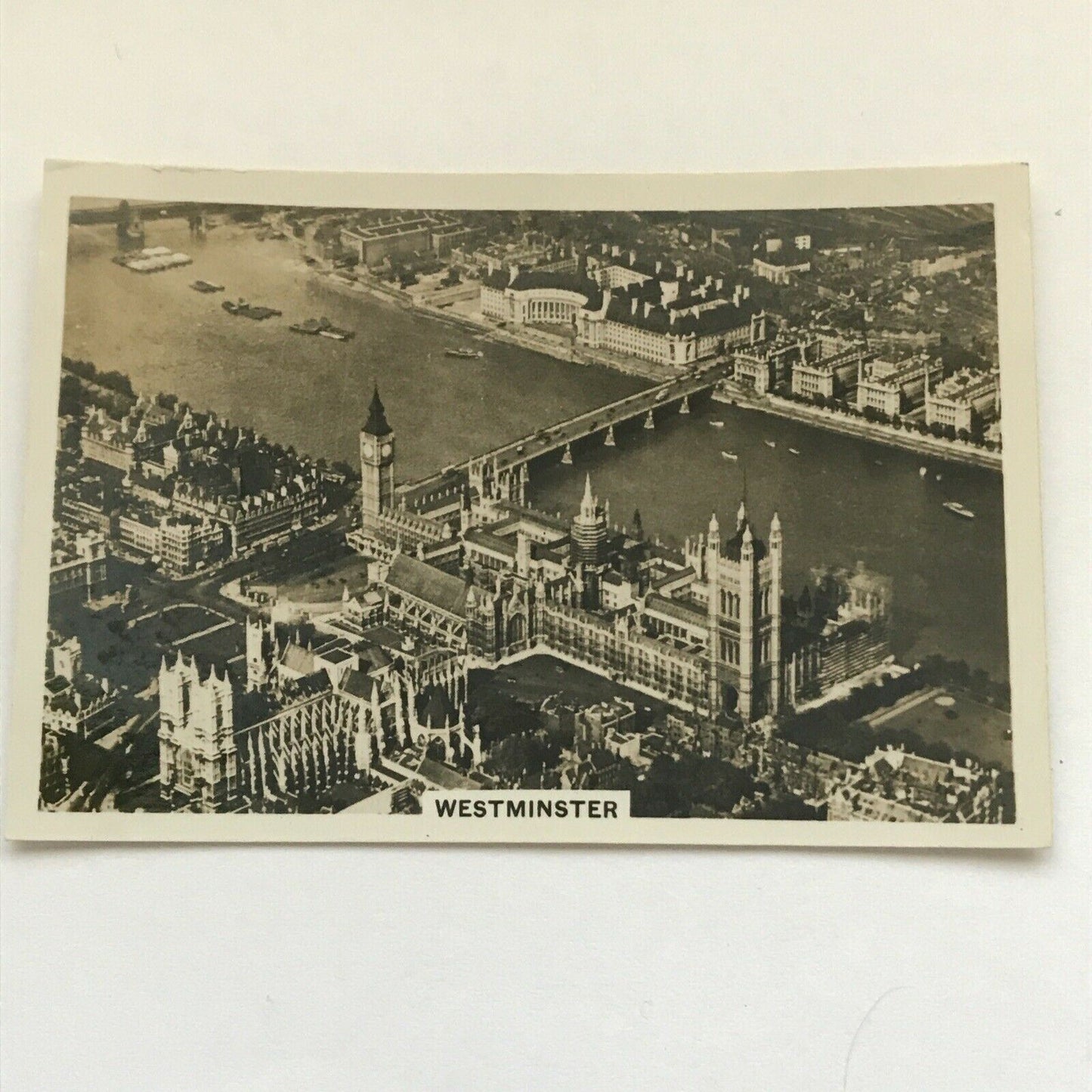 Senior Service Cigarette Card Britain From The Air 1939 Westminster no1