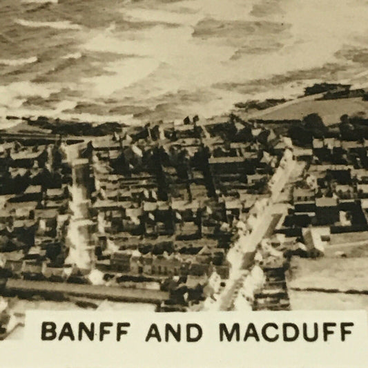 Senior Service Cigarette Card 'Britain From The Air' - 1939 - No. 2 - Banff & Macduff