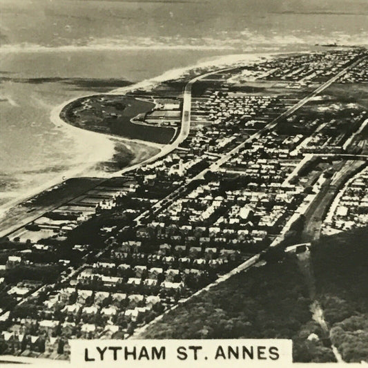 1939 Senior Service Cigarette Card - 'Britain From The Air' - No.7 - Lytham St Anne’s - Near Blackpool