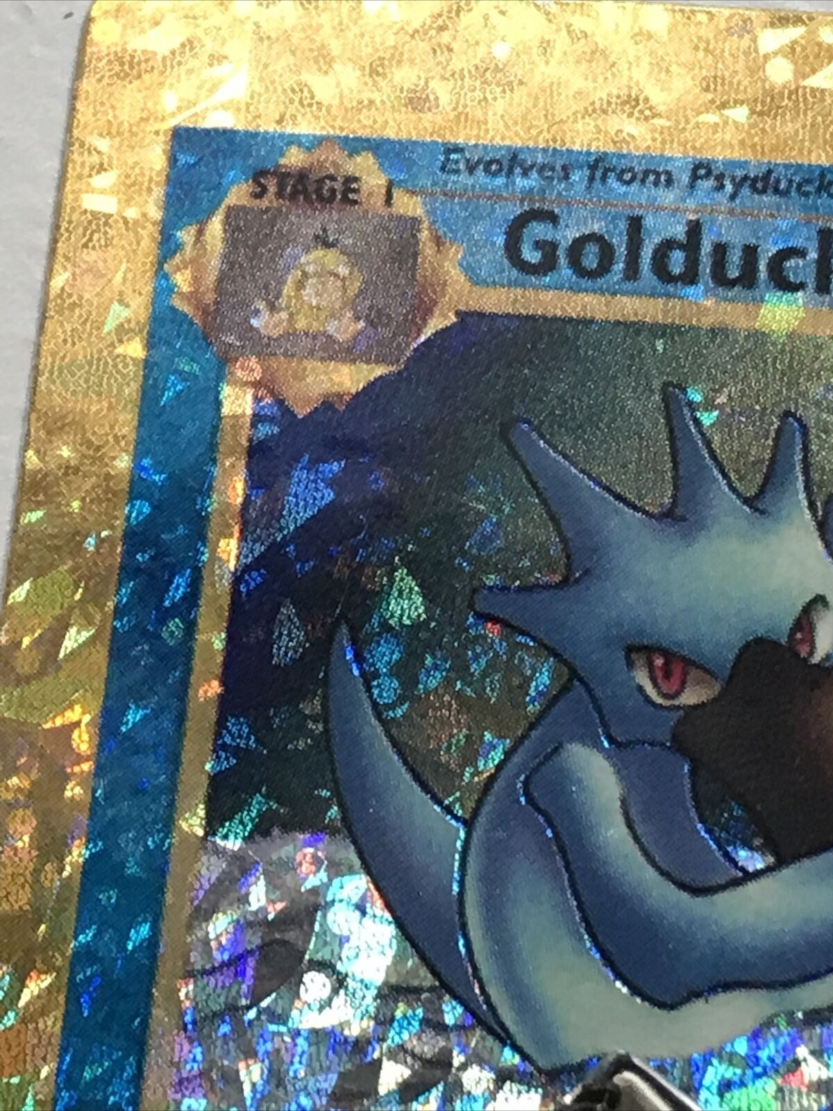 Pokemon Vending STICKER Card HOLO Golduck 35/62 1999 vintage unplayed great condition