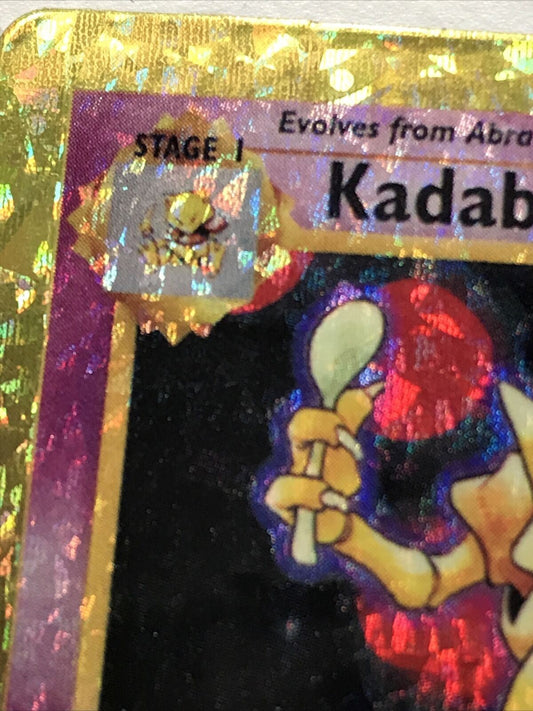 Pokemon Vending Sticker Unused 1999 46/130 Kadabra Uncommon Holo Near Mint