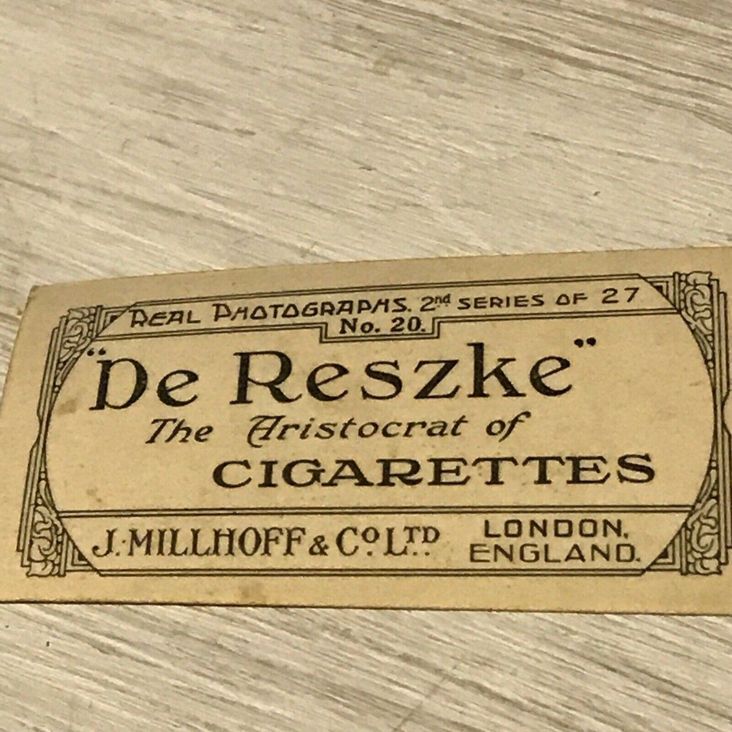 De Reszke Cigarette Card Series 2 no.20 That Kruschein feeling. Dog jumping high